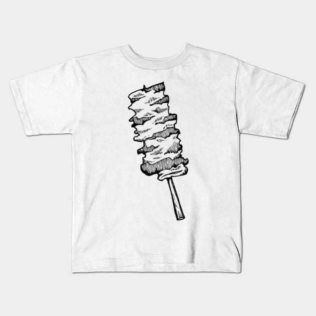 Grilled pork Kids T-Shirt by TKDoodle